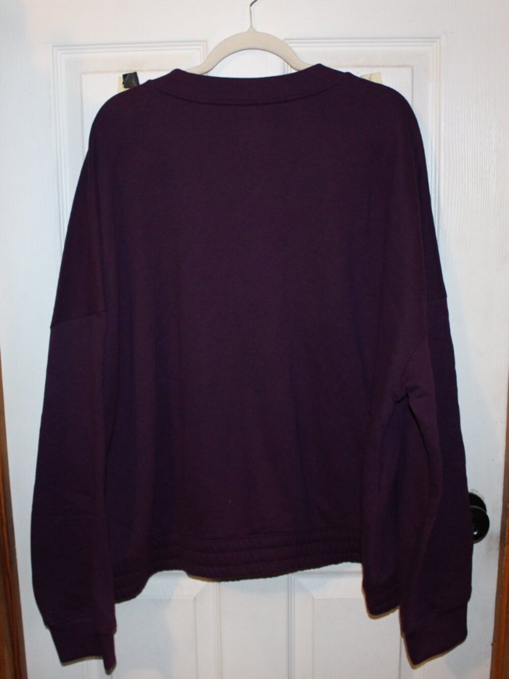 NWT Tek Gear Bomber style zip front sweatshirt Nicely Made women's 4X Purple - Picture 6 of 6